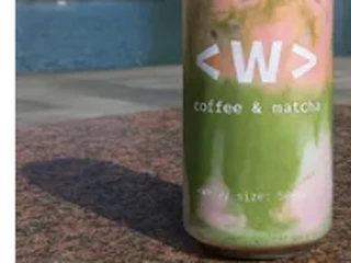 Waterloo Coffee Bandung Matcha in a green branded can