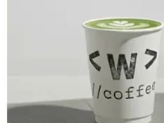 Waterloo Coffee hot usucha in a branded cup