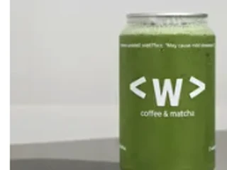 Waterloo Coffee iced usucha in a green branded can