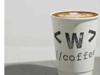 Waterloo Coffee mocha in a branded cup