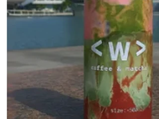 Waterloo Coffee strawberry Bandung Matcha in a branded can