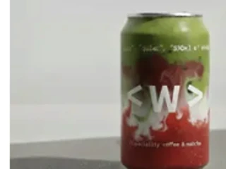 Waterloo Coffee thick strawberry matcha in a branded can