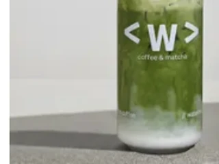 Waterloo Coffee whipped sea salt matcha in a green branded can