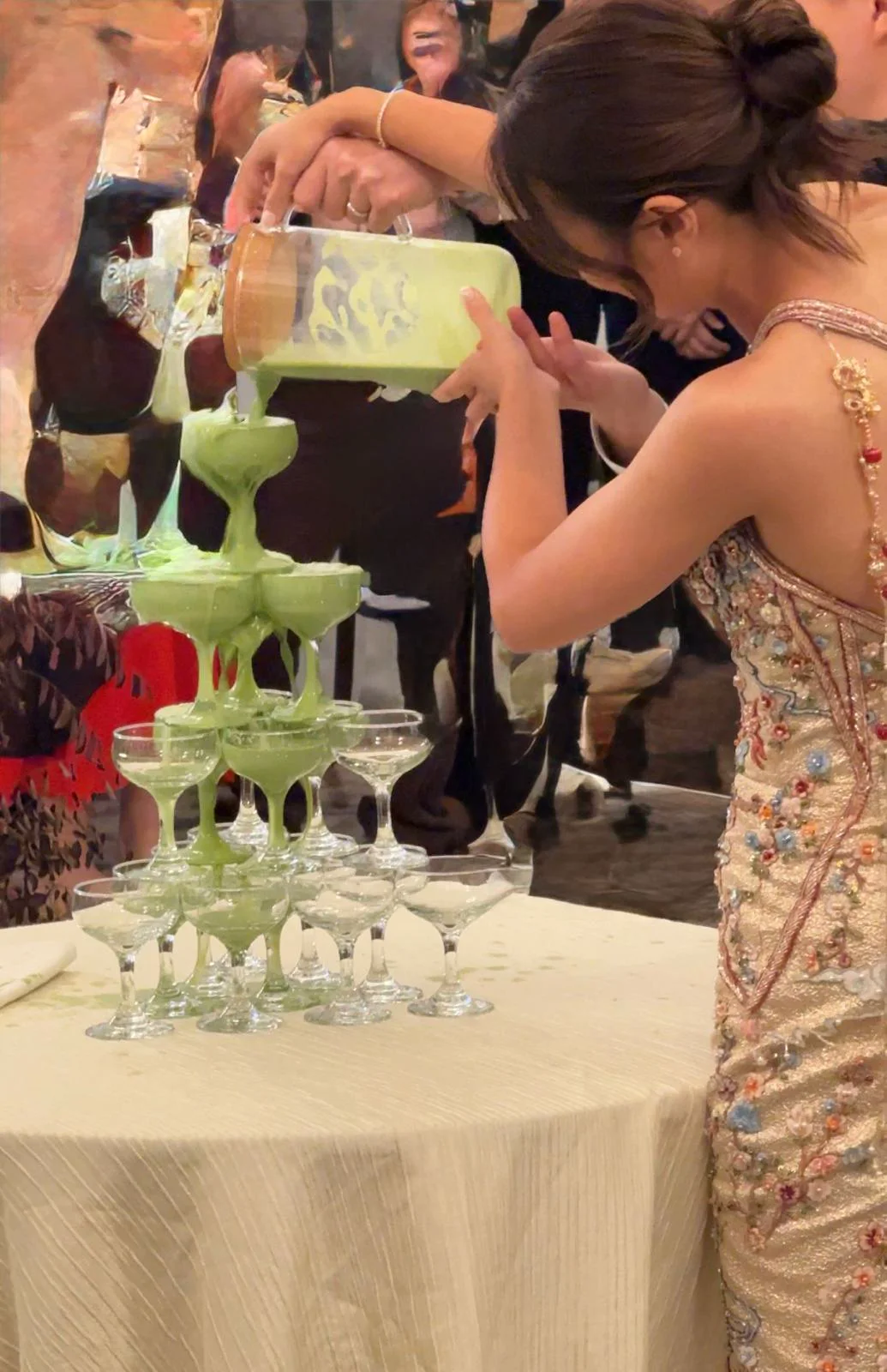 Waterloo Coffee drink being poured at a celebration in Singapore
